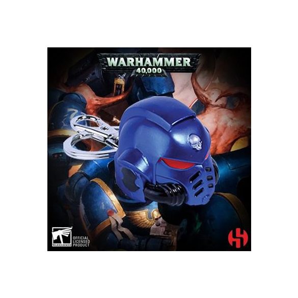 Warhammer 40K - Primaris Space Marine Ultra Marines Helmet Keychain-WHK-K001