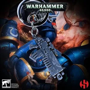 Warhammer 40K - Bolter Metallic Finish Keychain-WHK-K007