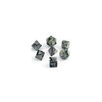 Chessex Gemini Polyhedral 7-Die Set - Black-Grey w/green-26445