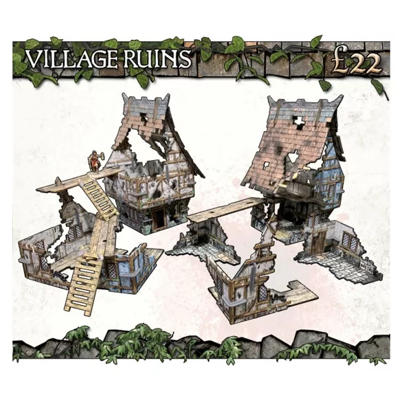 Battle Systems: Village Ruins terepasztal készlet - EN