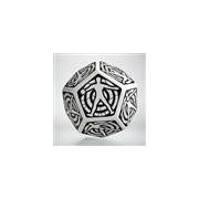 D12 White & black Hit Location die-12HIT02