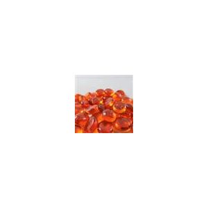 Chessex Gaming Glass Stones in Tube - Orange (40)-1123
