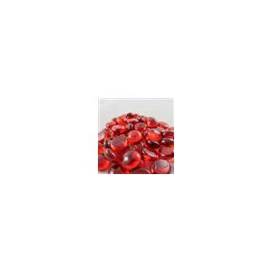 Chessex Gaming Glass Stones in Tube - Crystal Red (40)-1124
