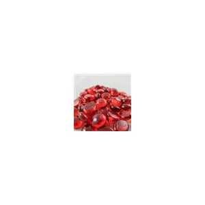 Chessex Gaming Glass Stones in Tube - Crystal Red (40)-1124