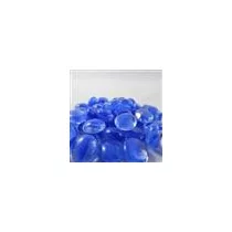 Chessex Gaming Glass Stones in Tube - Catseye Dark Blue (40)-1160