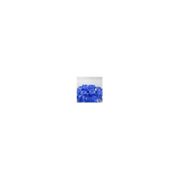 Chessex Gaming Glass Stones in Tube - Catseye Dark Blue (40)-1160
