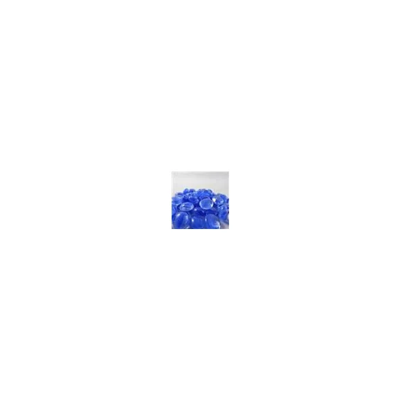 Chessex Gaming Glass Stones in Tube - Catseye Dark Blue (40)-1160