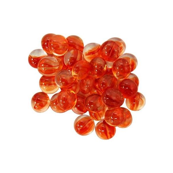 Chessex Gaming Glass Stones in Tube - Catseye Red (40)-1164