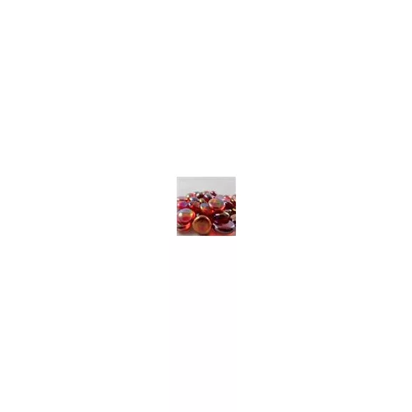 Chessex Gaming Glass Stones in Tube - Iridized Crystal Red (40)-1174