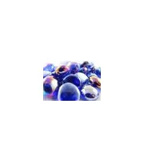 Chessex Gaming Glass Stones in Tube - Iridized Dark Blue (40)-1176