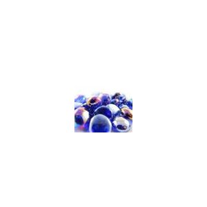 Chessex Gaming Glass Stones in Tube - Iridized Dark Blue (40)-1176