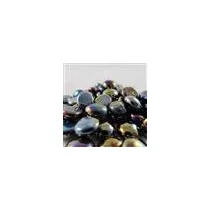 Chessex Gaming Glass Stones in Tube - Iridized Opal Black (40)-1178