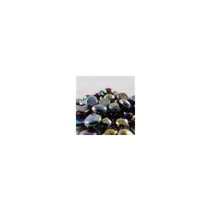 Chessex Gaming Glass Stones in Tube - Iridized Opal Black (40)-1178