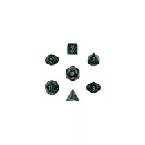 Chessex Scarab 7-Die Set - Jade w/gold-27415