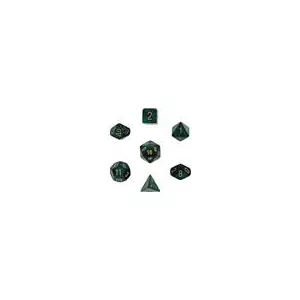Chessex Scarab 7-Die Set - Jade w/gold-27415