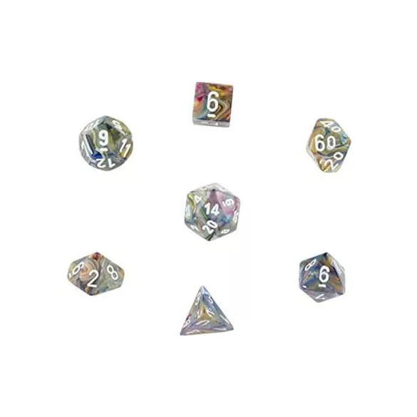 Chessex Festive 7-Die Set - Carousel w/white-27440
