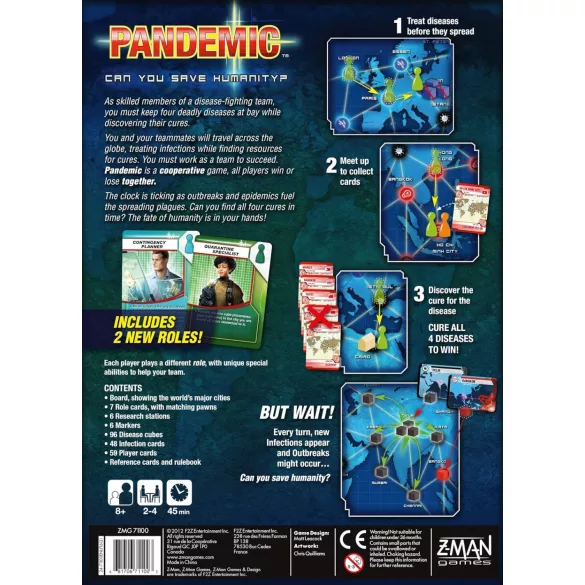 Pandemic társasjáték - angol nyelvű, 2013-as kiadás