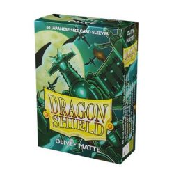 Dragon Shield Small Sleeves - Japanese Matte Olive (60 Sleeves)-AT-11140