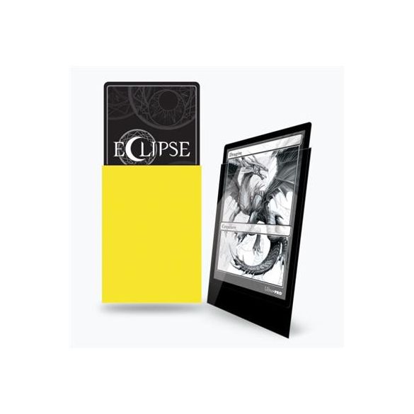 UP - Standard Sleeves - Gloss Eclipse - Lemon Yellow (100 Sleeves)-15608