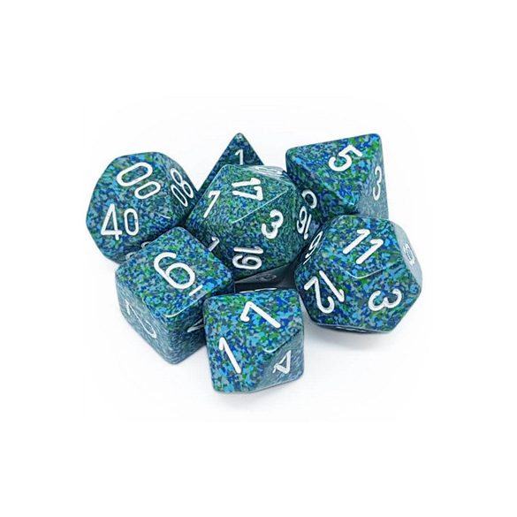 Chessex Speckled Polyhedral 7-Die Set - Sea-25316