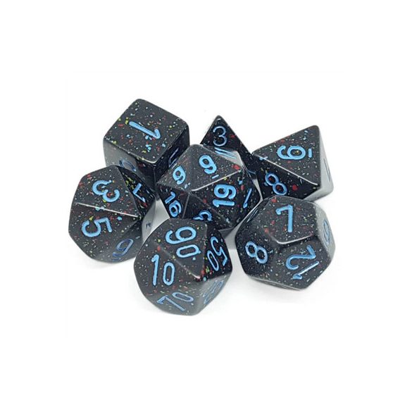 Chessex Speckled Polyhedral 7-Die Set - Blue Stars-25338