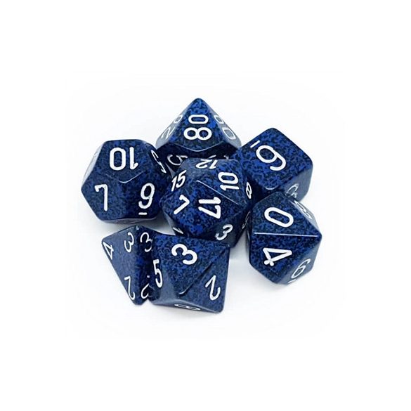 Chessex Speckled Polyhedral 7-Die Set - Stealth-25346