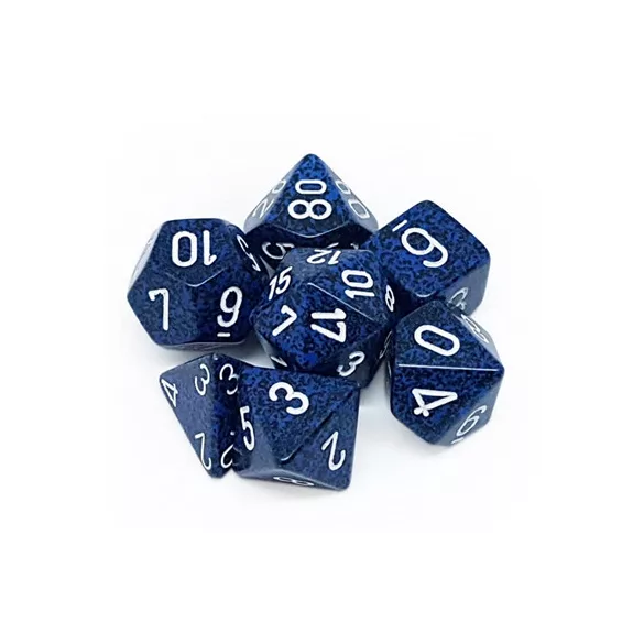 Chessex Speckled Polyhedral 7-Die Set - Stealth-25346