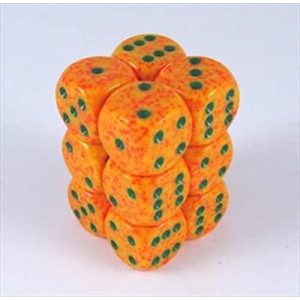 Chessex Speckled 16mm d6 with pips Dice Blocks (12 Dice) - Lotus-25712