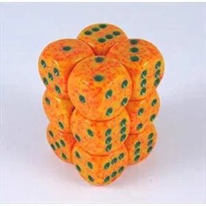 Chessex Speckled 16mm d6 with pips Dice Blocks (12 Dice) - Lotus-25712