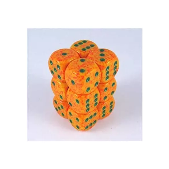 Chessex Speckled 16mm d6 with pips Dice Blocks (12 Dice) - Lotus-25712
