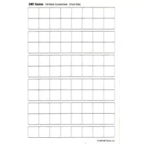 Half Sheet Blank white 5/8 inch counters-HSBw