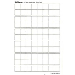 Half Sheet Blank white 5/8 inch counters-HSBw