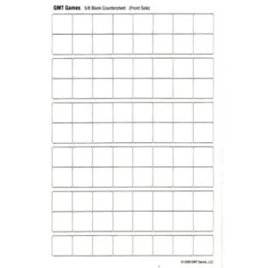 Half Sheet Blank white 5/8 inch counters-HSBw