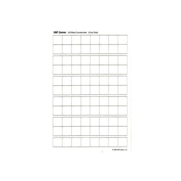 Half Sheet Blank white 5/8 inch counters-HSBw