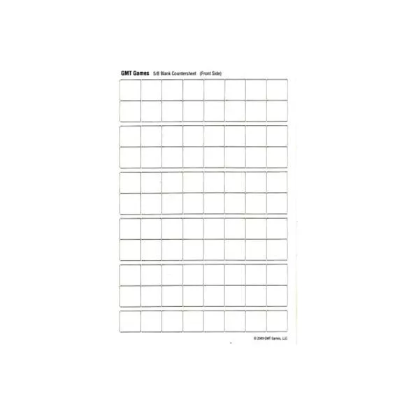 Half Sheet Blank white 5/8 inch counters-HSBw