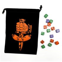 Dungeon Degenerates: Dice Bag and Dice-DuDeDiBaDi