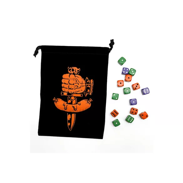 Dungeon Degenerates: Dice Bag and Dice-DuDeDiBaDi