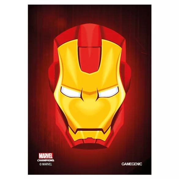 Gamegenic - Marvel Champions Art Sleeves - Iron Man (50+1 Sleeves)-GGS10091ML