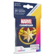 Gamegenic - Marvel Champions Art Sleeves - Captain Marvel (50+1 Sleeves)-GGS10092ML