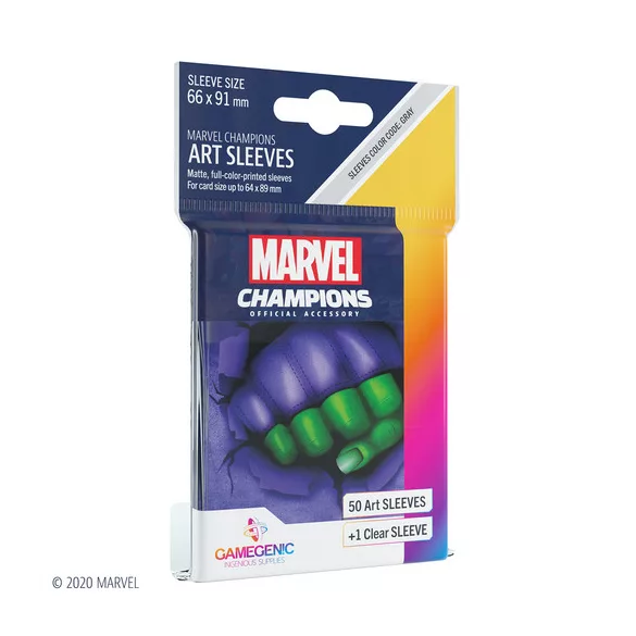 Gamegenic - Marvel Champions Art Sleeves - She-Hulk (50+1 Sleeves)-GGS10095ML