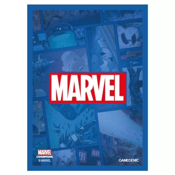 Gamegenic - Marvel Champions Art Sleeves - Marvel Blue (50+1 Sleeves)-GGS10106ML