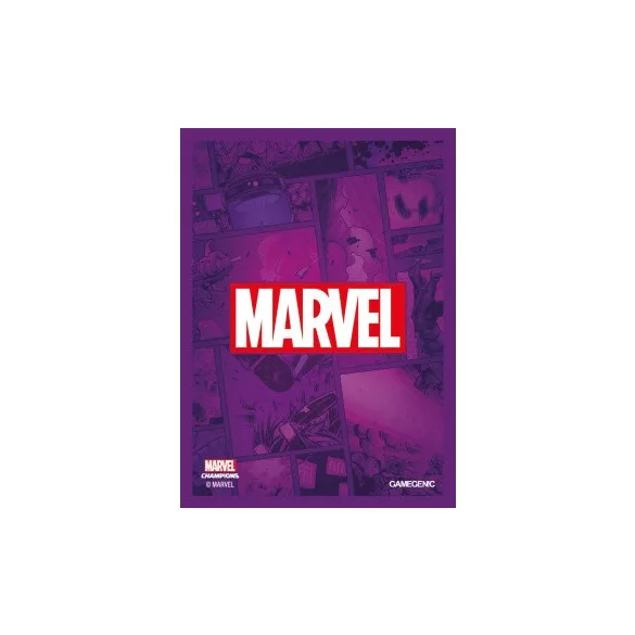 Gamegenic - Marvel Champions Art Sleeves - Marvel Purple (50+1 Sleeves)-GGS10108ML