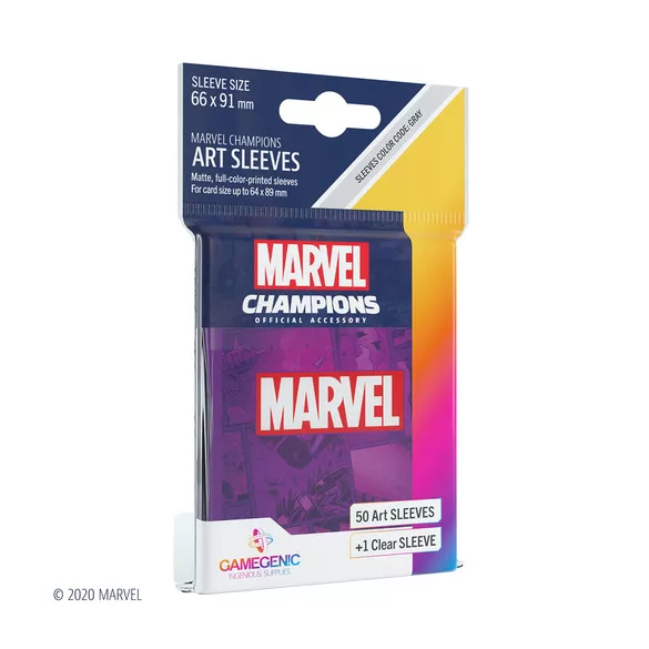 Gamegenic - Marvel Champions Art Sleeves - Marvel Purple (50+1 Sleeves)-GGS10108ML