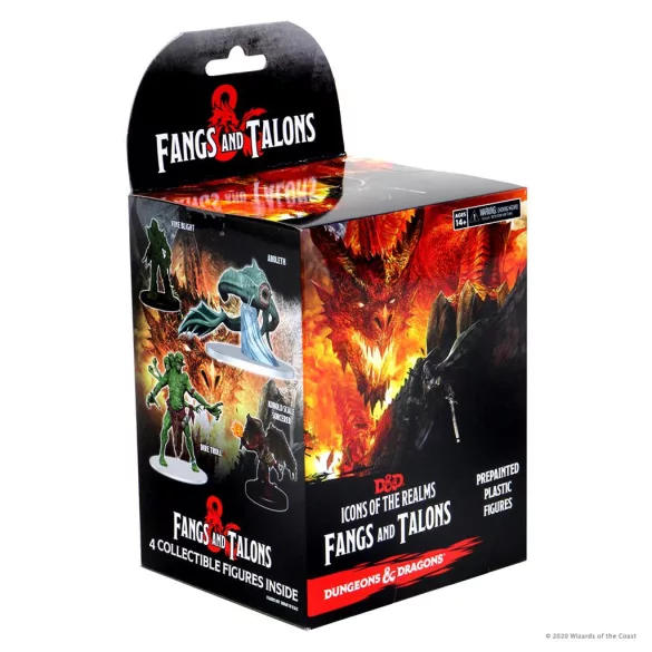 D&D Icons of the Realms: Fangs and Talons - 8 Ct. Booster Brick (Set 15)-96000