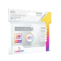 Gamegenic - Standard Card Game Value Pack Matte Clear (200 Sleeves)-GGS10111ML
