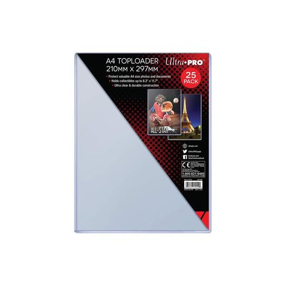 A4 Toploader 25ct (210mm x 297mm)-15559