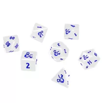 UP - Heavy Metal Icewind Dale 7 RPG Dice Set for Dungeons & Dragons: White-18355