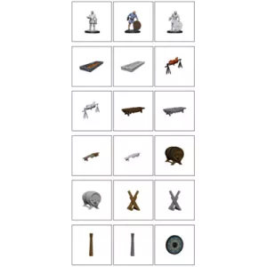 Wizkids Deep Cuts Unpainted Miniatures: Vikings-90175