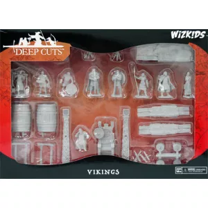 WizKids Deep Cuts Unpainted Miniatures: Vikings – 29 darabos festhető miniatűra csomag