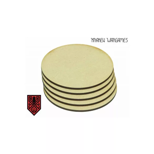 Kraken Wargames - MDF Base Round 25mm (50)-KWG0330